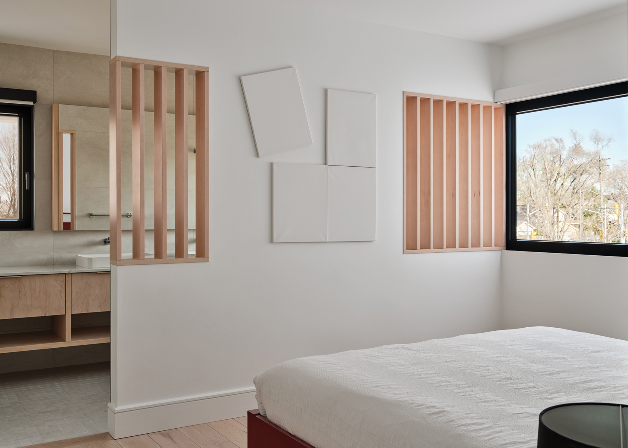 Walls – wood slats